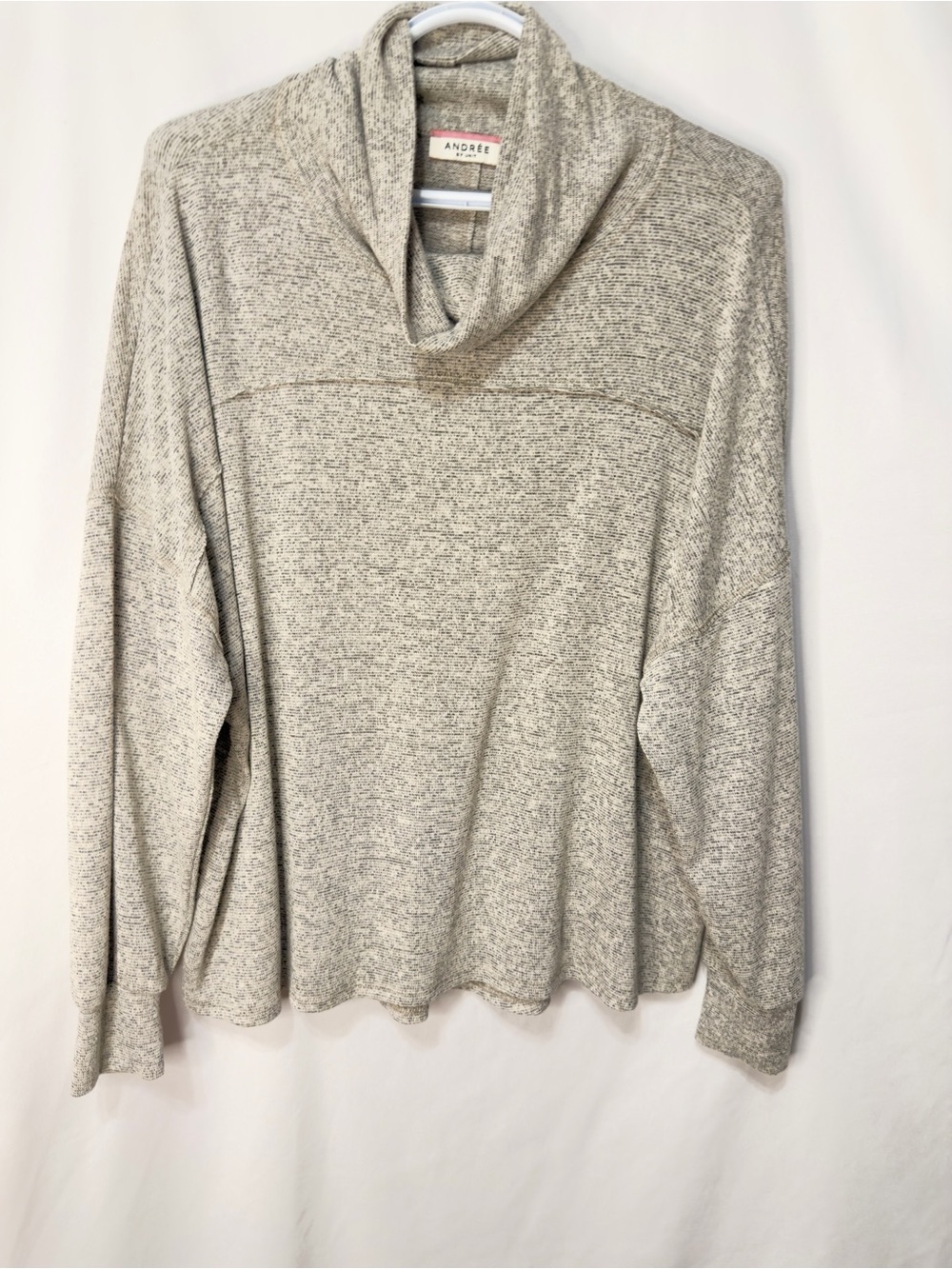 ANDREE by UNIT cowl neck top, oversized size Small